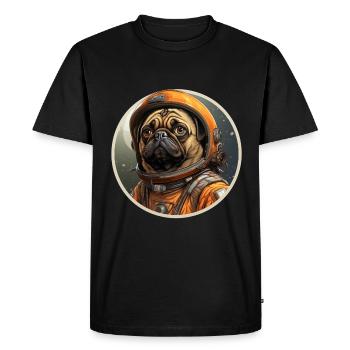 Carlin Austronaut - T-shirt Premium bio Homme - noir - Devant - Nico (187cm)