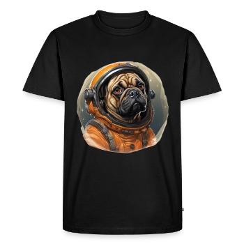 Carlin Austronaut - T-shirt Premium bio Homme - noir - Devant - Nico (187cm)