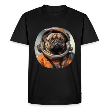 Carlin Austronaut - T-shirt Premium bio Homme - noir - Devant - Nico (187cm)