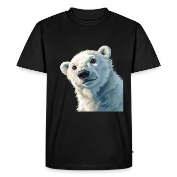 Icebear - Men's Premium Organic T-Shirt - black - Front - Nico (187cm)