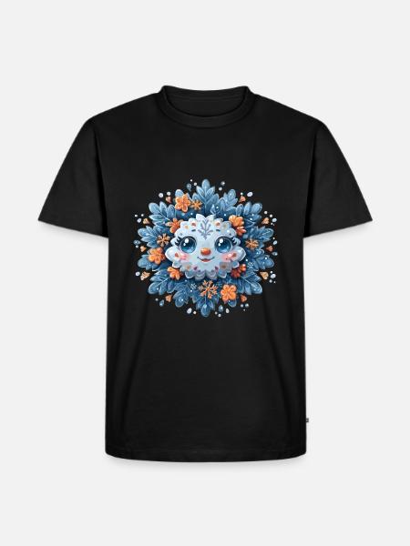 Snowflake for children - Men's Premium Organic T-Shirt - black