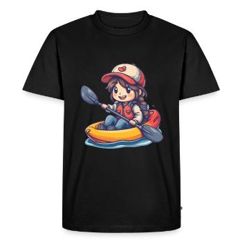 Kayak - T-shirt Premium bio Homme - noir - Devant - Nico (187cm)