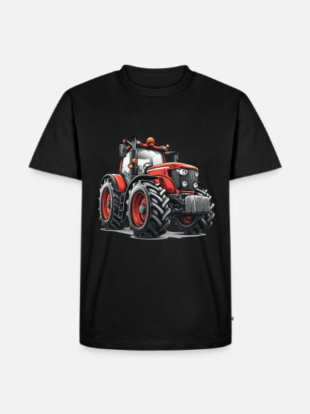 Cute Tractor - Men's Premium Organic T-Shirt - black