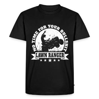 Lawn Ranger Ride-on Mower Lawn Mowing Lawn Tractor - Men's Premium Organic T-Shirt - black - Front - Nico (187cm)