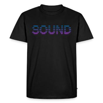 sound - Men's Premium Organic T-Shirt - black - Front - Nico (187cm)