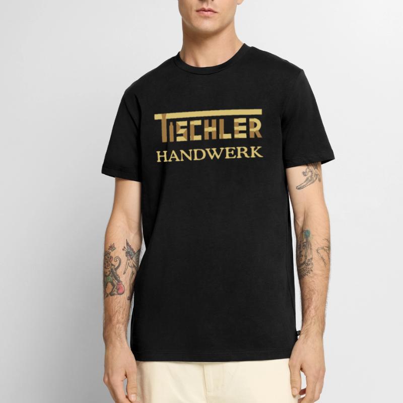 assemblages de bois de menuiserie charpenterie T-shirt Premium bio Homme