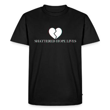 Shattered Hope Lives - Men's Premium Organic T-Shirt - black - Front - Nico (187cm)