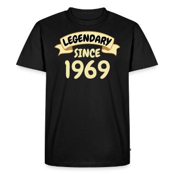 54th birthday gift Legendary since 1969 - Men's Premium Organic T-Shirt - black - Front - Nico (187cm)