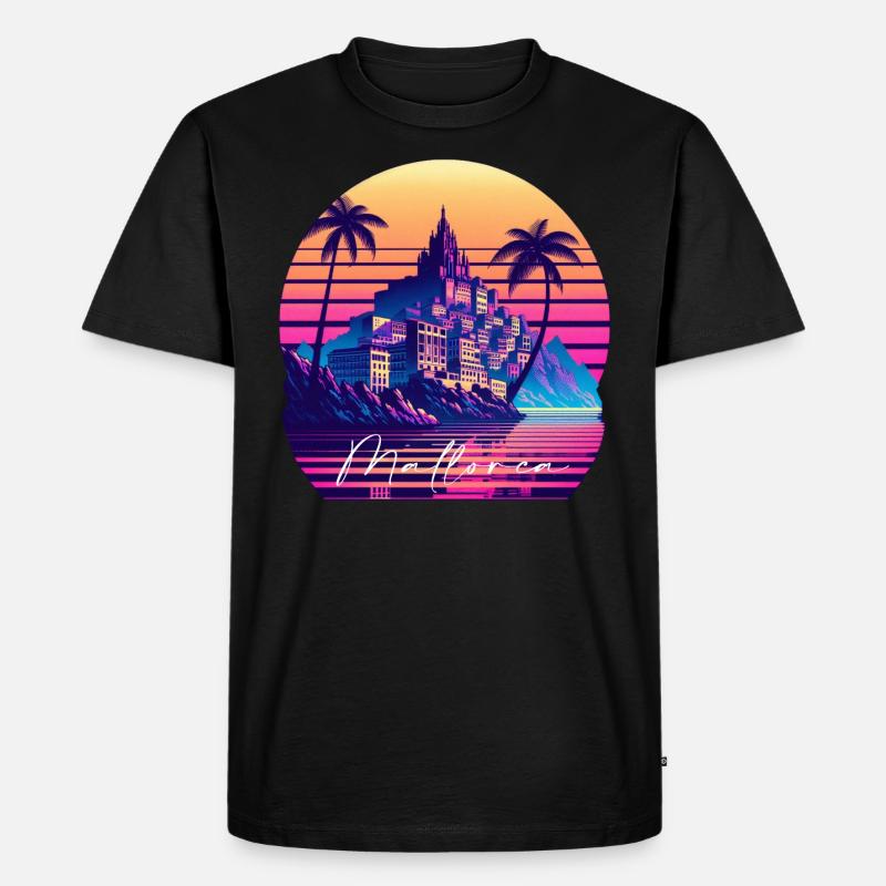 Mallorca - Männer Premium Bio T-Shirt - Schwarz