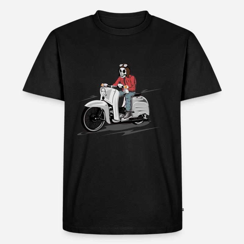 Simson Schwalbe KR-51 Skulldriver - Männer Premium Bio T-Shirt - Schwarz