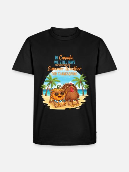 Summer in Canada - Men's Premium Organic T-Shirt - black