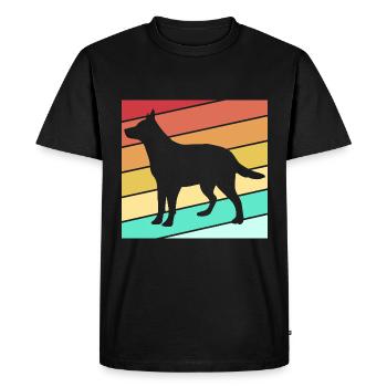Bouvier australien chien - T-shirt Premium bio Homme - noir - Devant - Nico (187cm)