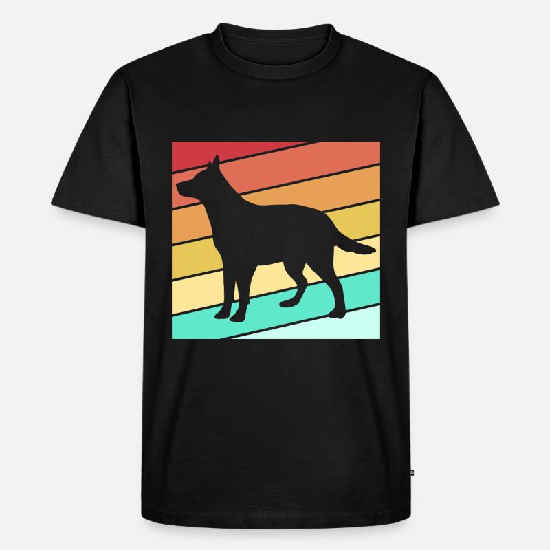 Australian Cattle Dog - Männer Premium Bio T-Shirt - Schwarz