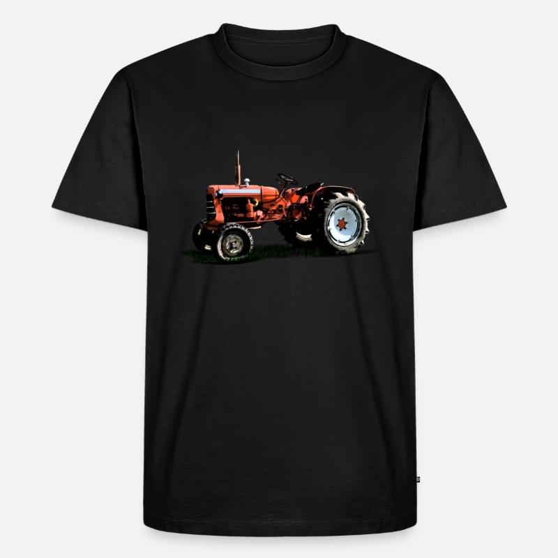 Traktor - Männer Premium Bio T-Shirt - Schwarz