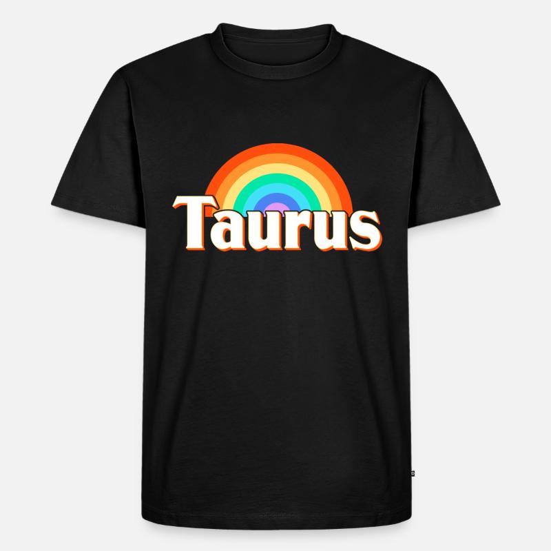 Sternzeichen Stier - Männer Premium Bio T-Shirt - Schwarz