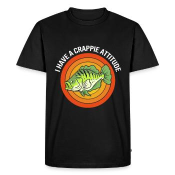 Perche, Marigane, Poisson, Poisson-lune - T-shirt Premium bio Homme - noir - Devant - Nico (187cm)