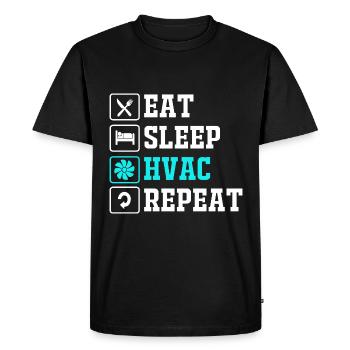 Technician Air Conditioning Technician Refrigeration Technician Heating - Men's Premium Organic T-Shirt - black - Front - Nico (187cm)