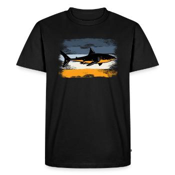 requin - T-shirt Premium bio Homme - noir - Devant - Nico (187cm)