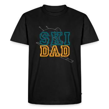 Skiing Skiing Skiing Skiing Skiing - Men's Premium Organic T-Shirt - black - Front - Nico (187cm)