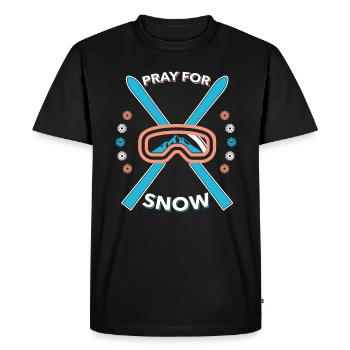 Skiing Skiing Skiing Skiing Skiing - Men's Premium Organic T-Shirt - black - Front - Nico (187cm)