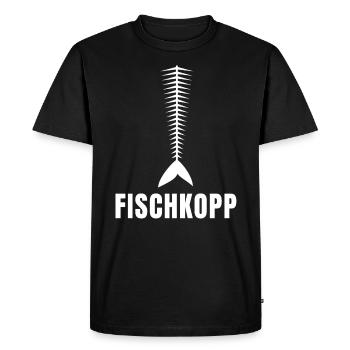 Fischkopp - T-shirt Premium bio Homme - noir - Devant - Nico (187cm)
