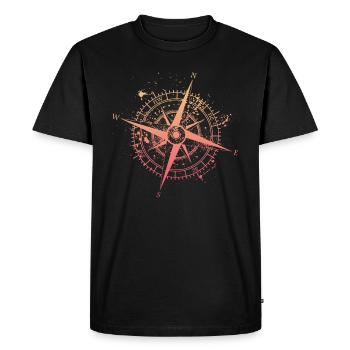 Travel - T-shirt Premium bio Homme - noir - Devant - Nico (187cm)