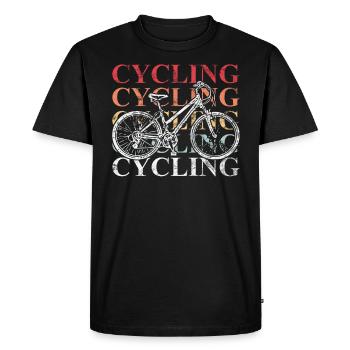 Vélo Vélo Vélo Vélo Vélo Vélo Vélo - T-shirt Premium bio Homme - noir - Devant - Nico (187cm)