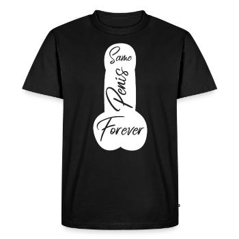Même pénis pour toujours fête de mariage drôle - T-shirt Premium bio Homme - noir - Devant - Nico (187cm)