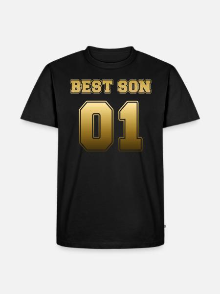 Best Son 01 - Männer Premium Bio T-Shirt - Schwarz