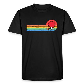 Table Tennis Vintage - Men's Premium Organic T-Shirt - black - Front - Nico (187cm)