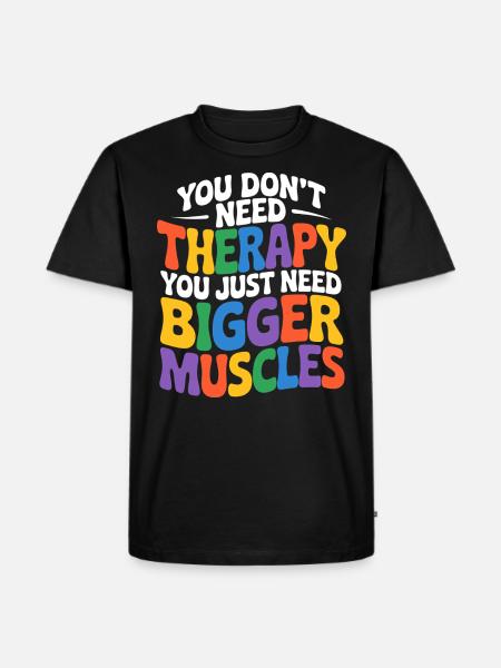 Juste Plus De Muscles Musculation - T-shirt Premium bio Homme - noir