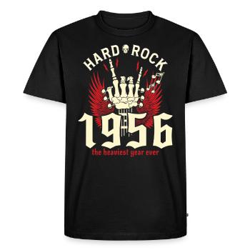 70 Ans Rockeur 70eme Anniversaire 1956 - T-shirt Premium bio Homme - noir - Devant - Nico (187cm)