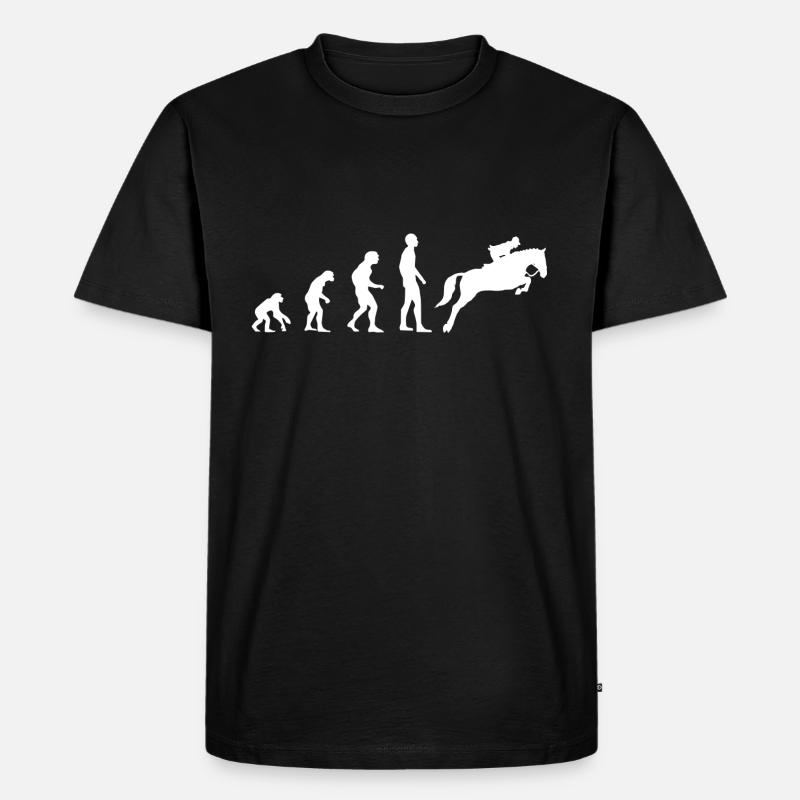 Evolution Saut d'obstacles - T-shirt Premium bio Homme - noir
