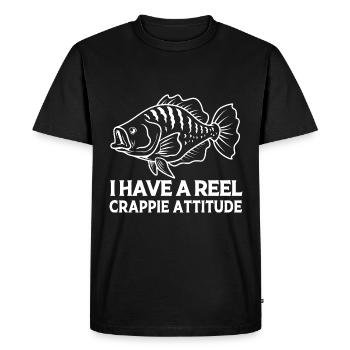 Marigane Perche Poisson-lune - T-shirt Premium bio Homme - noir - Devant - Nico (187cm)