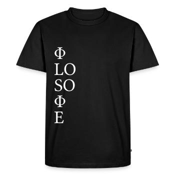 Philosophie - T-shirt Premium bio Homme - noir - Devant - Nico (187cm)