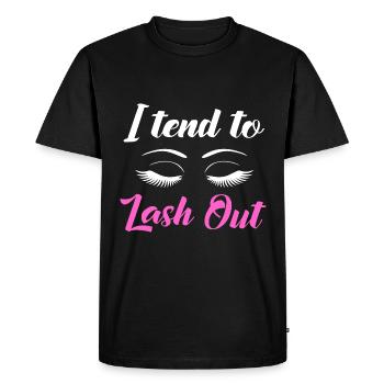 Cosmetics Make-up Beautician - Men's Premium Organic T-Shirt - black - Front - Nico (187cm)