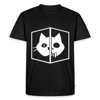 Schrödinger's Cat - Men's Premium Organic T-Shirt - black - Front - Nico (187cm)