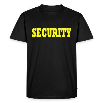 Sécurité - T-shirt Premium bio Homme - noir - Devant - Nico (187cm)