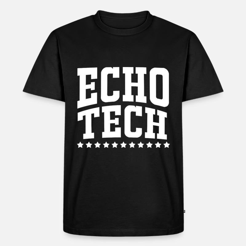 Kardiographie Kardiogramm - Männer Premium Bio T-Shirt - Schwarz