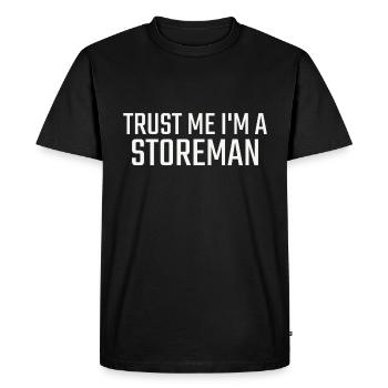 Storeman, Faites-moi confiance - T-shirt Premium bio Homme - noir - Devant - Nico (187cm)