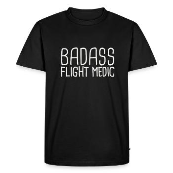 Flight Medic Badass Air Rescue - Men's Premium Organic T-Shirt - black - Front - Nico (187cm)
