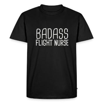 Flight Nurse Badass Air Rescue - Men's Premium Organic T-Shirt - black - Front - Nico (187cm)