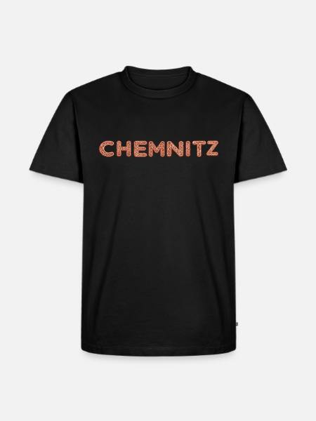 Chemnitz Lebkuchen - Männer Premium Bio T-Shirt - Schwarz