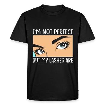 Maquillage Cosmétiques Esthéticienne - T-shirt Premium bio Homme - noir - Devant - Nico (187cm)