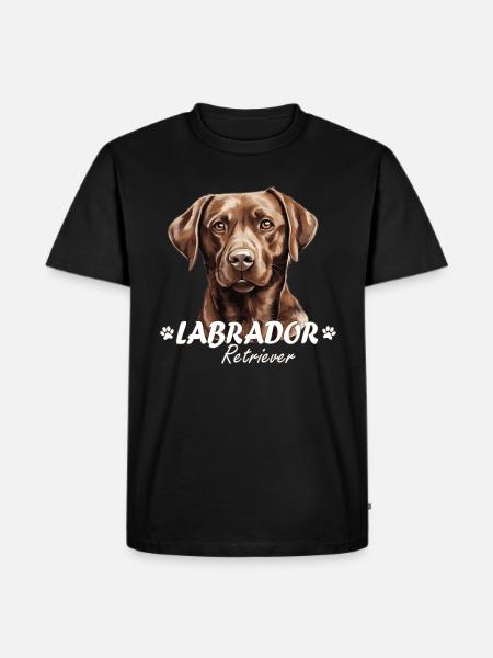 Sjokolade Labba Labrador Retriever Brun Labba Hund - Premium økologisk T-skjorte for menn - svart