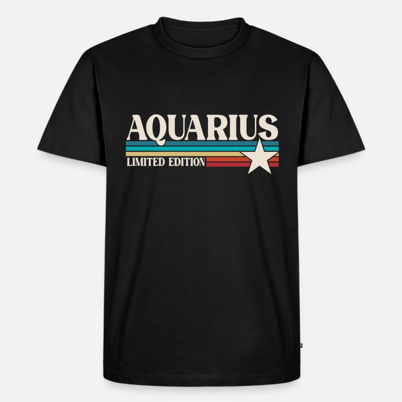 Sternzeichen Wassermann - Männer Premium Bio T-Shirt - Schwarz