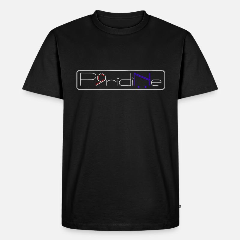 Pyridin - Männer Premium Bio T-Shirt - Schwarz