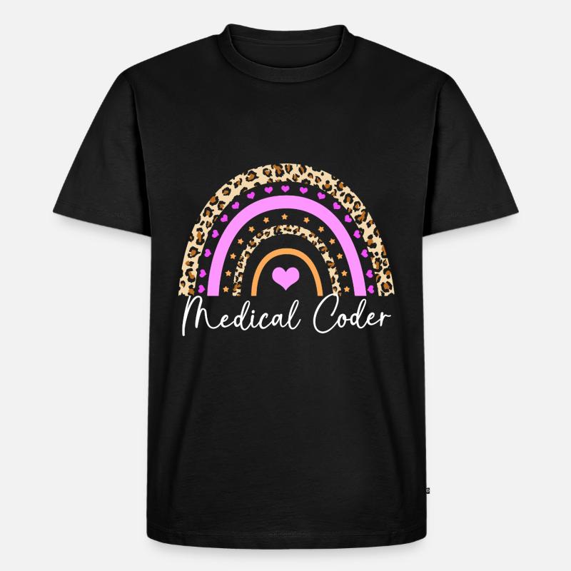 Medizin Coder - Männer Premium Bio T-Shirt - Schwarz