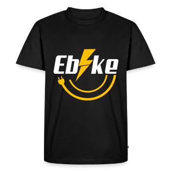 E-Bike EBike E Bike - Men's Premium Organic T-Shirt - black - Front - Nico (187cm)