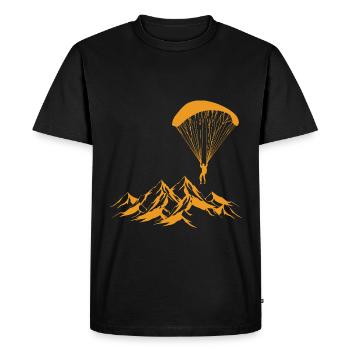 Skydive Paragliding - Men's Premium Organic T-Shirt - black - Front - Nico (187cm)